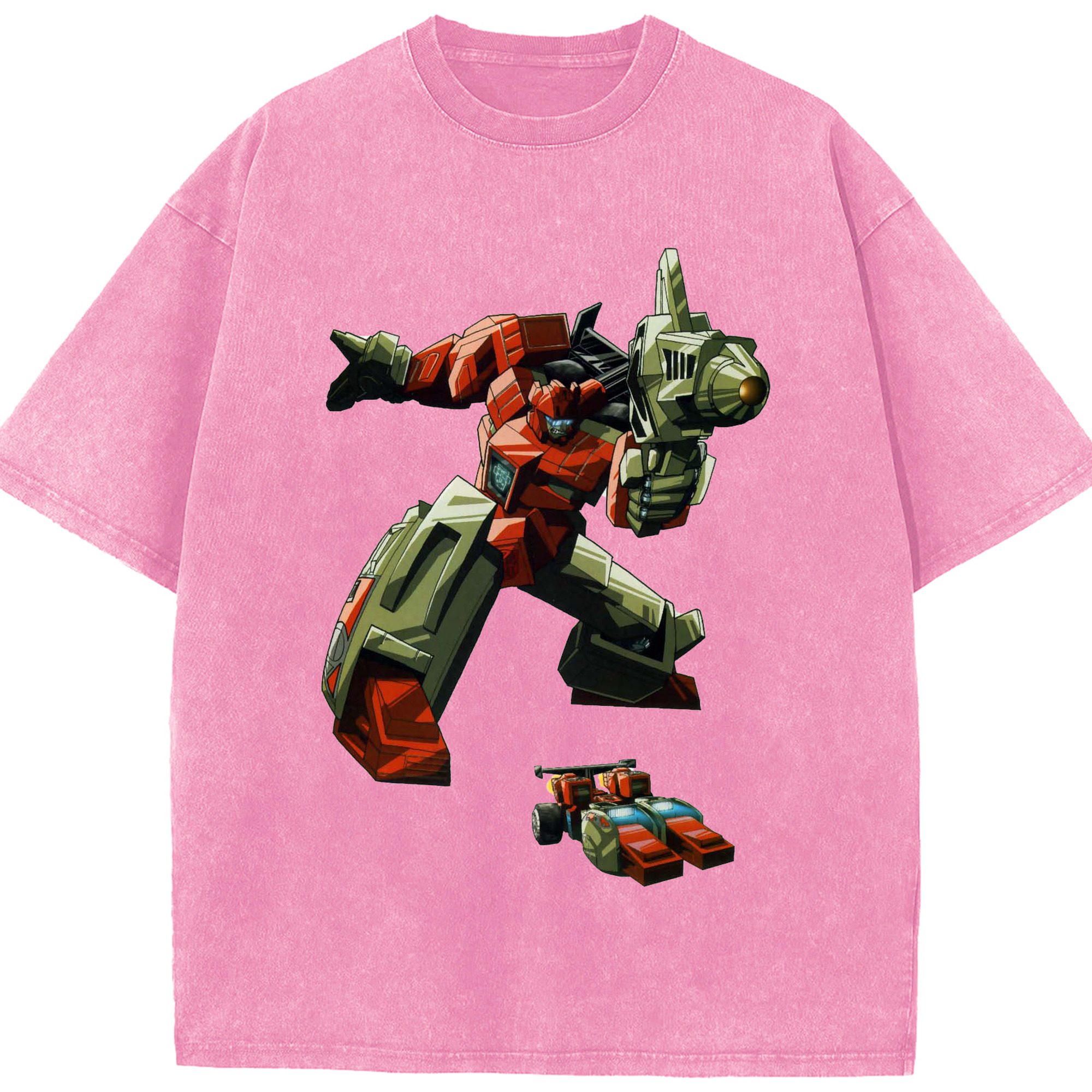 （画像用）  綿100% ヴィンテージ風 半袖Tシャツ（フロントプリント）